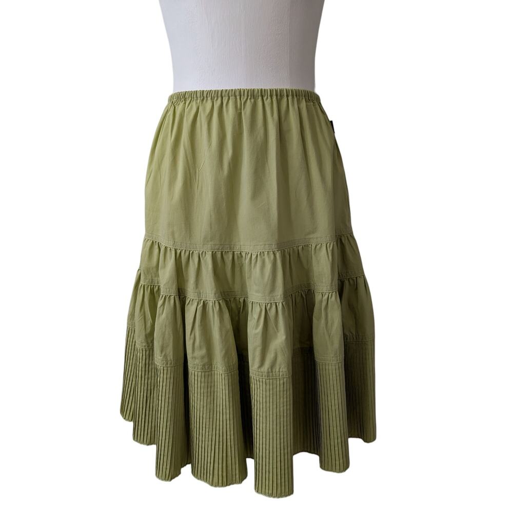 Moschino Jeans Vintage Cotton Blend Peasant Skirt - Moschino Donna Made In Italy